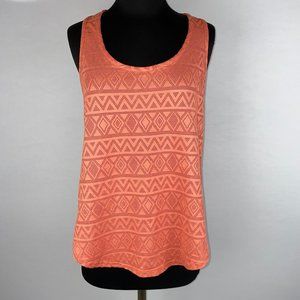 Wet Seal Juniors Chest Approx. 17.5'' Geometric Tribal Racerback Tank Top Beach